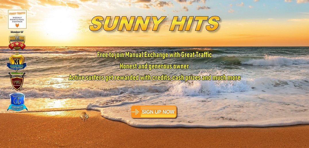 Sunny Hits splashpage